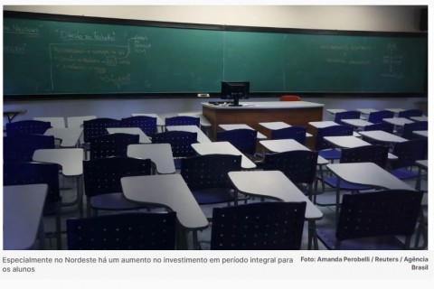 Matrículas no ensino médio integral aumentam 242% de 2016 a 2024 no Brasil