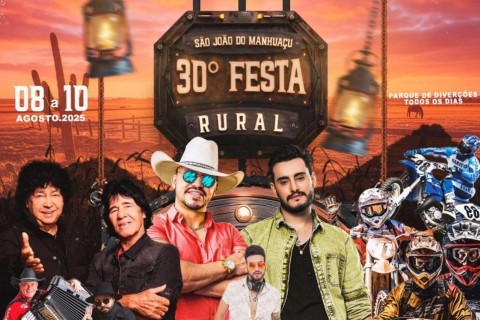 30ª Festa Rural anima São João do Manhuaçu com shows e motocross